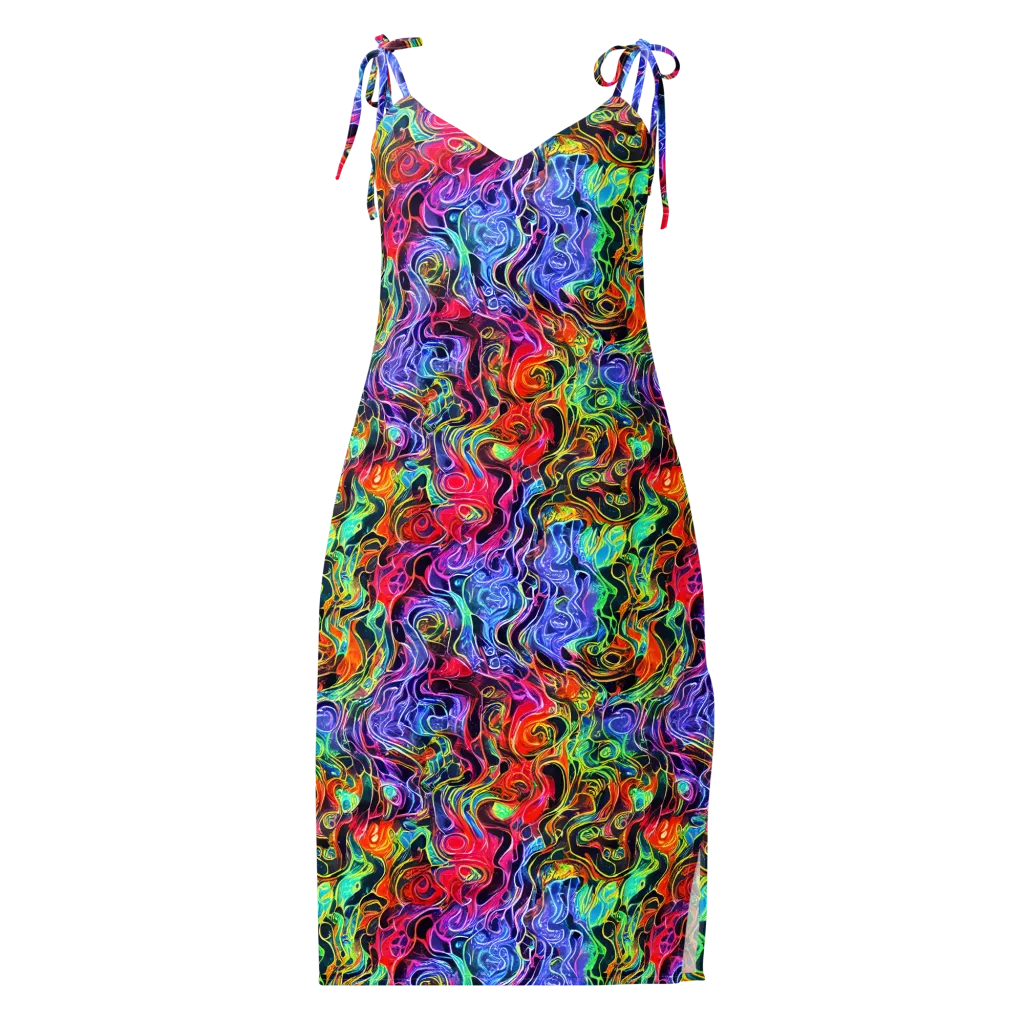 Riotous Aurora on Slip Dress — Front