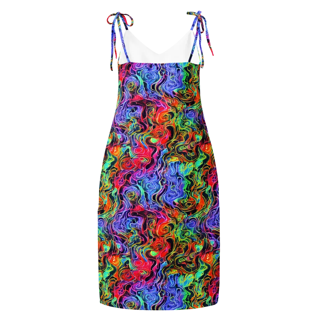 Riotous Aurora on Slip Dress — Back