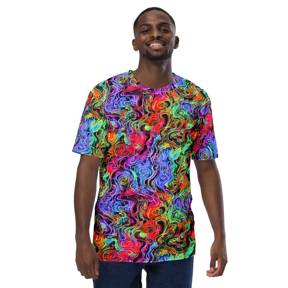 Riotous Aurora on Men's Crew Neck T-Shirt — Front