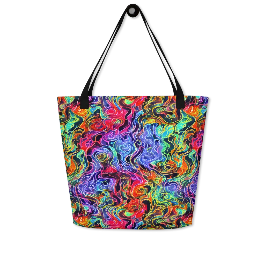 Riotous Aurora on Large Tote Bag W/ Pocket — Front