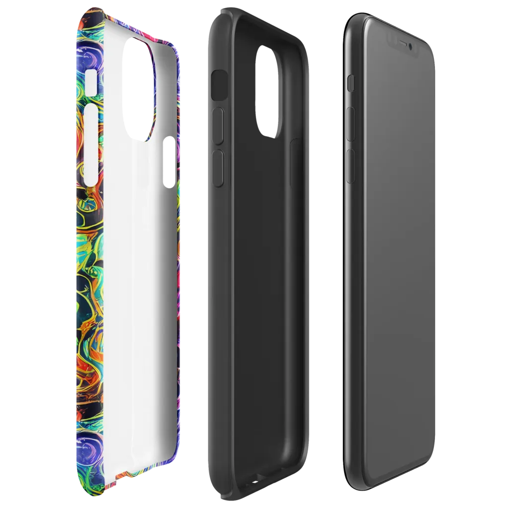 Riotous Aurora on Tough Case for iPhone® — Right