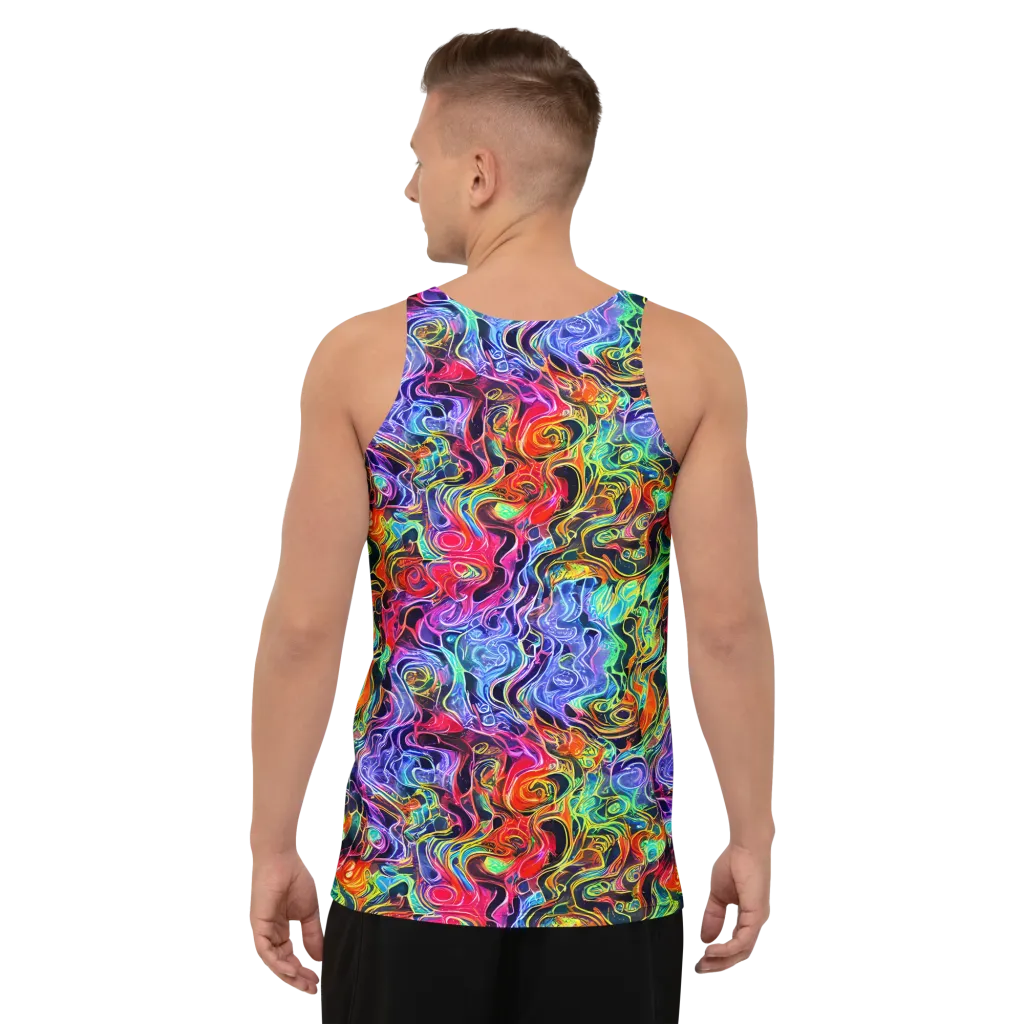 Riotous Aurora on Men's Tank Top — Back