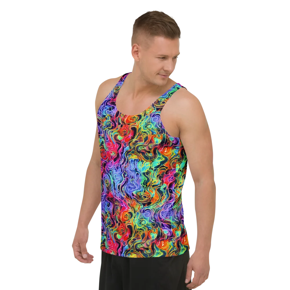 Riotous Aurora on Men's Tank Top — Left Front