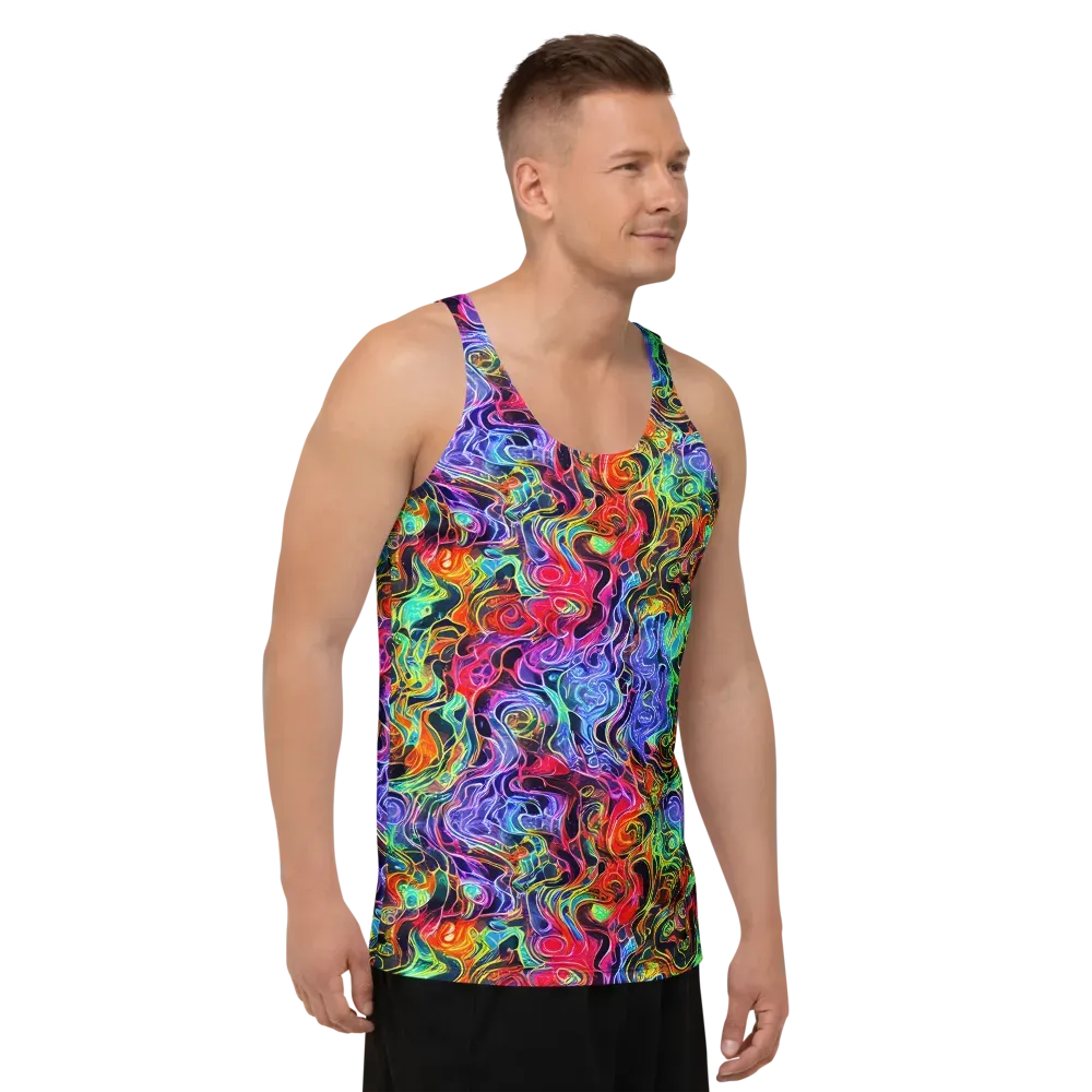 Riotous Aurora on Men's Tank Top — Right Front