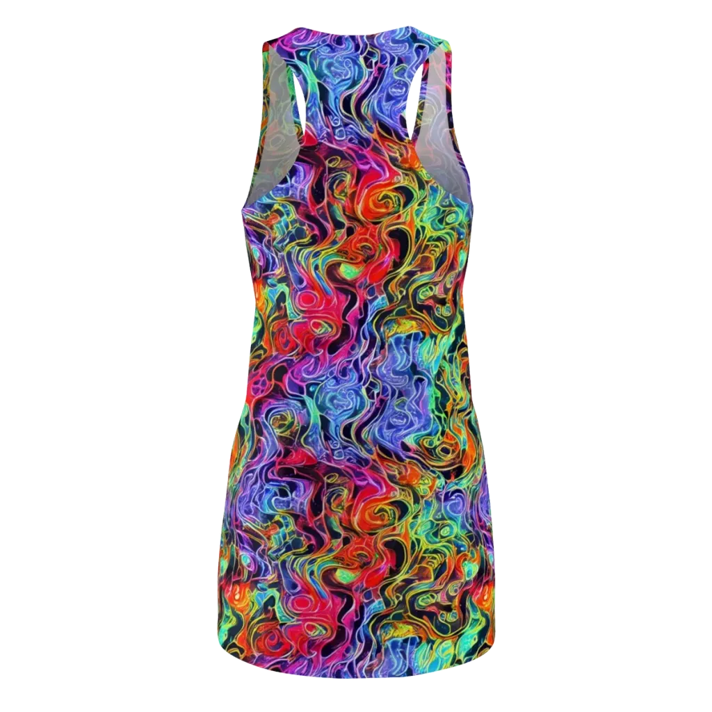 Riotous Aurora on Racerback Dress — Back