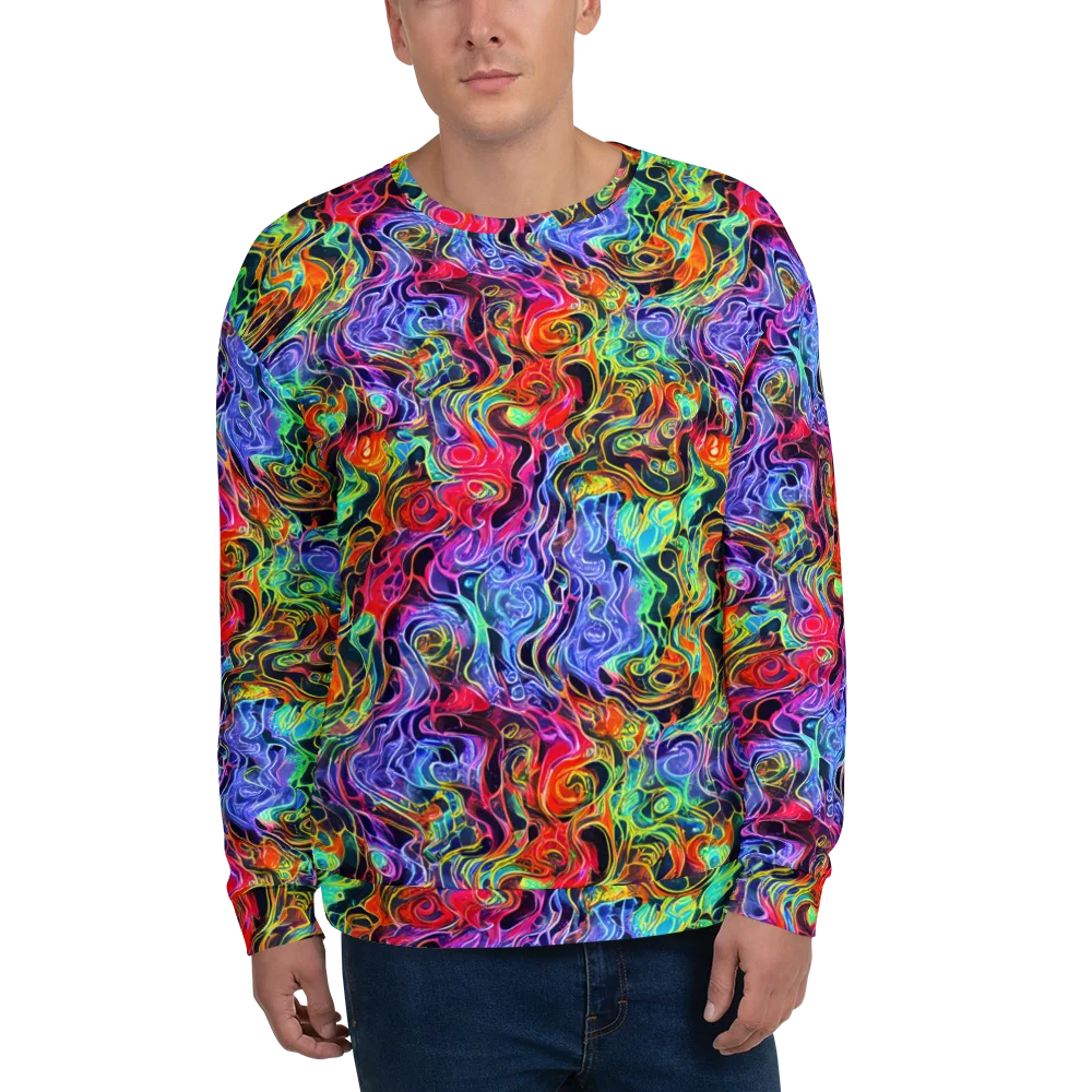 Riotous Aurora on Sweatshirt — Front