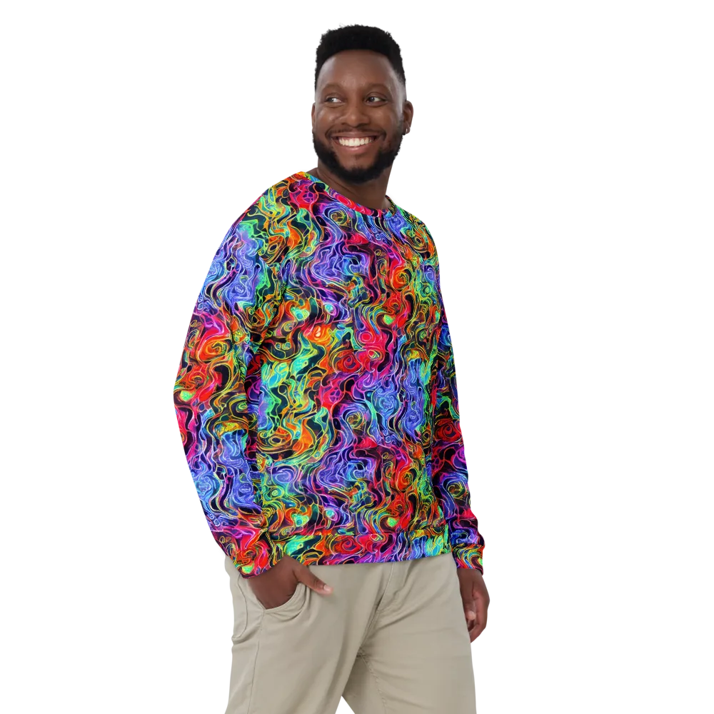 Riotous Aurora on Sweatshirt — Front