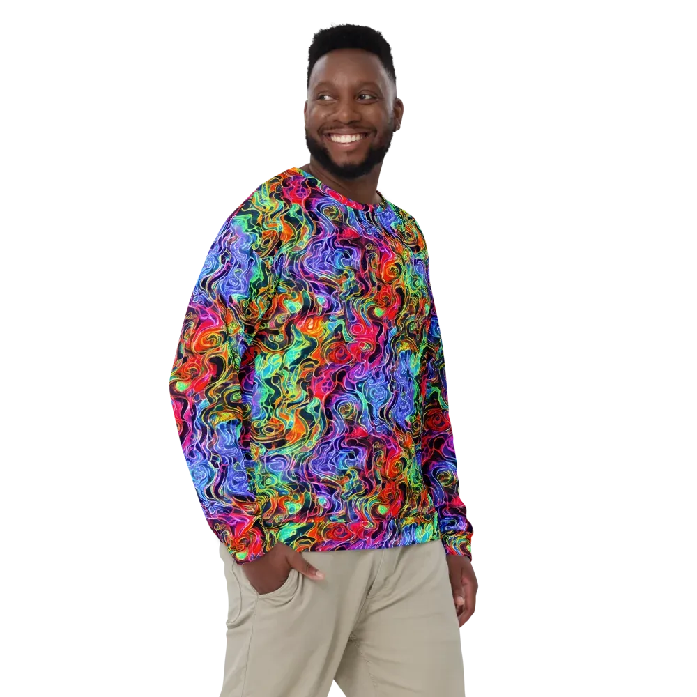 Riotous Aurora on Sweatshirt — Front