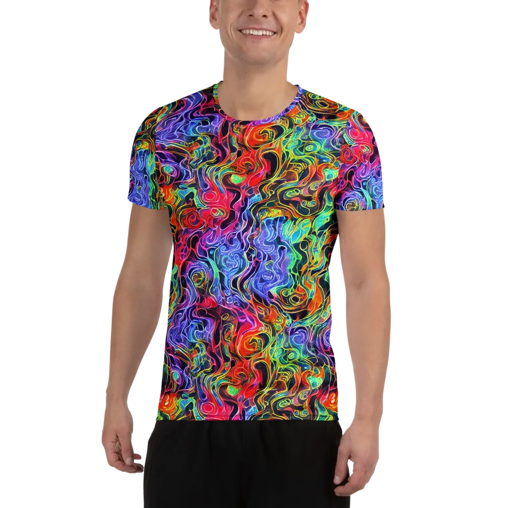 Riotous Aurora on Men's Athletic T-Shirt — Front