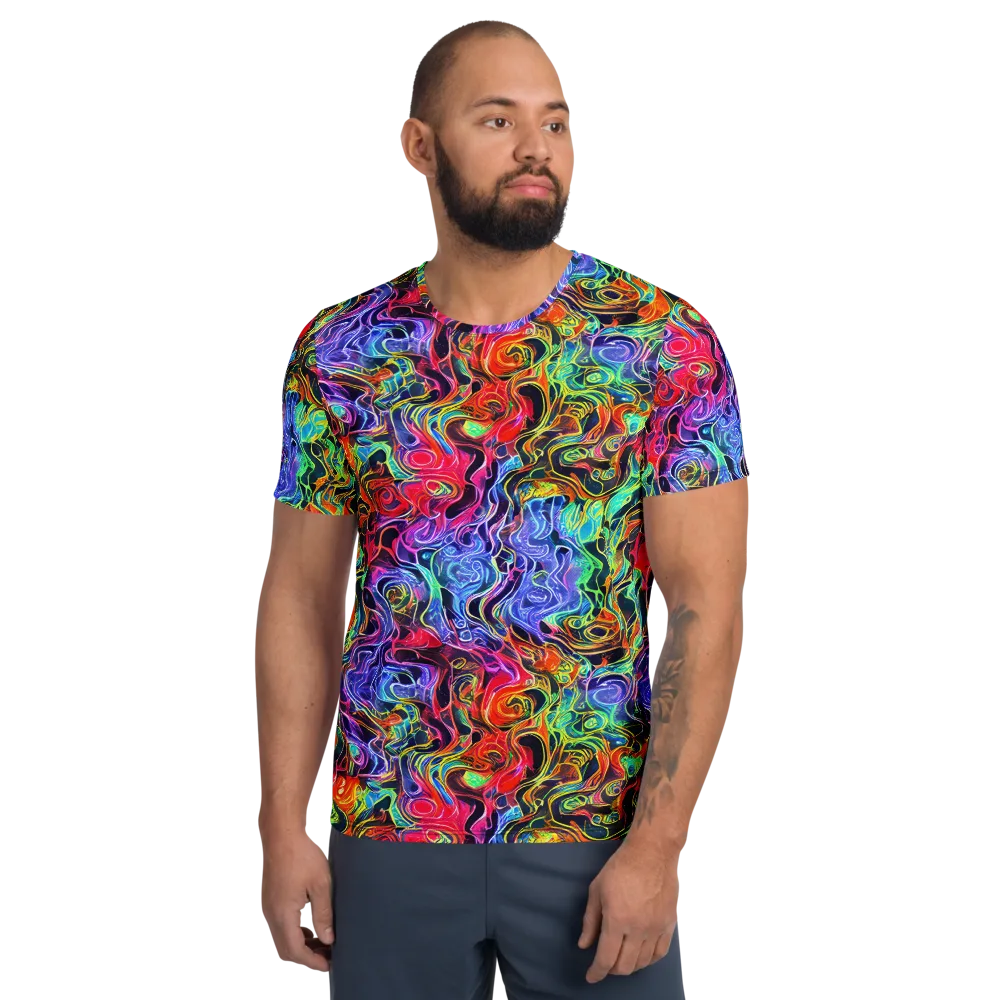 Riotous Aurora on Men's Athletic T-Shirt — Front