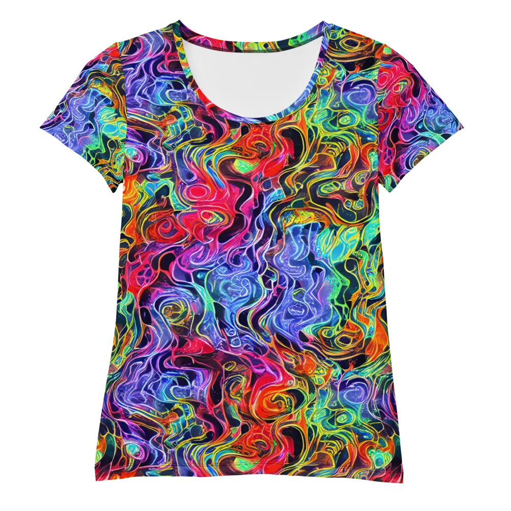 Riotous Aurora on Women's Athletic T-Shirt — Front