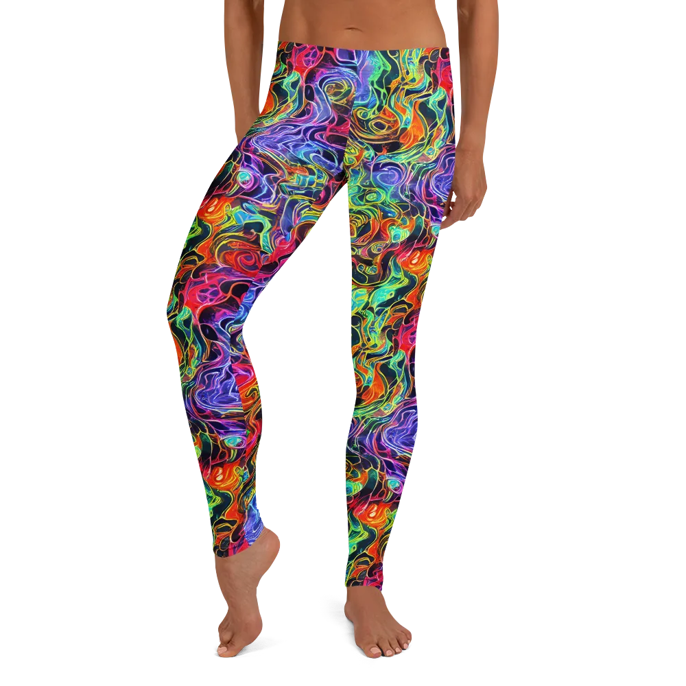 Riotous Aurora on Leggings — Front
