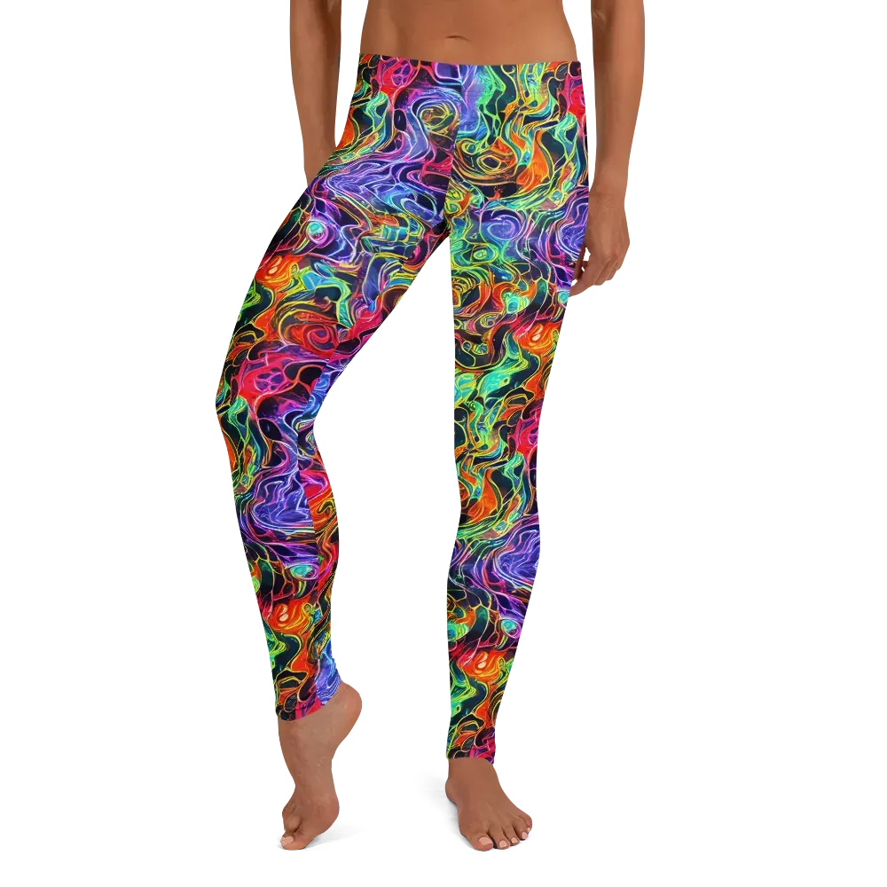 Riotous Aurora on Leggings — Front