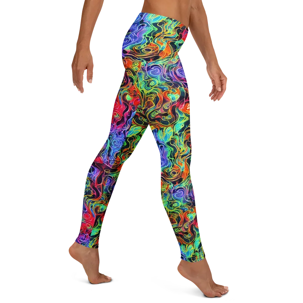 Riotous Aurora on Leggings — Right