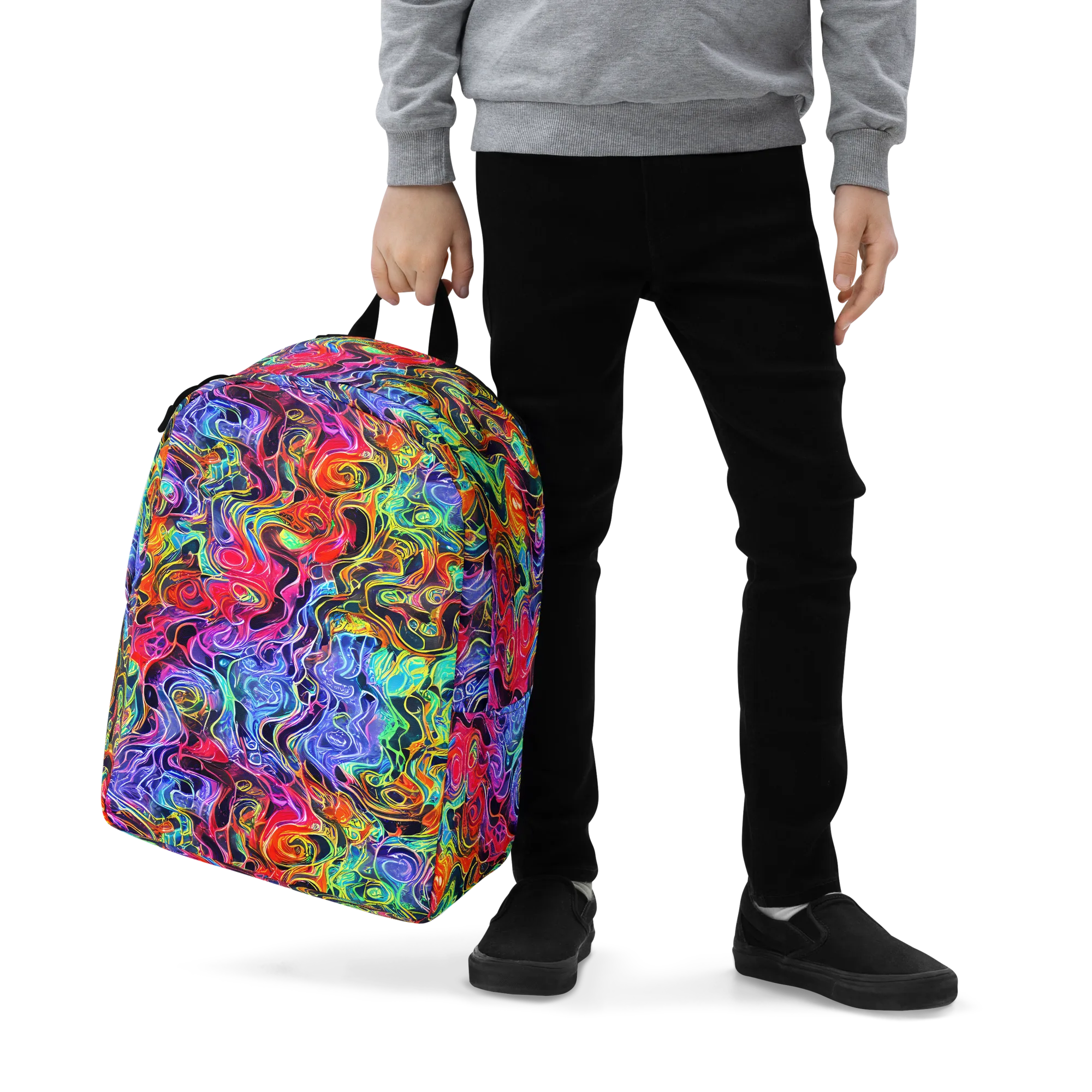 Riotous Aurora on Minimalist Backpack — Zoomed-in