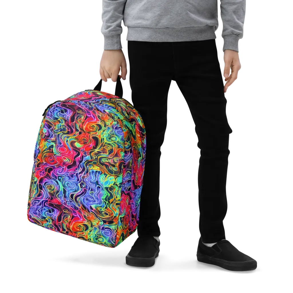 Riotous Aurora on Minimalist Backpack — Zoomed-in