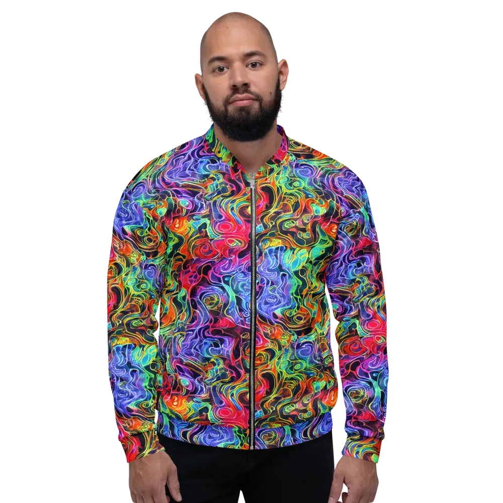 Riotous Aurora on Bomber Jacket — Front