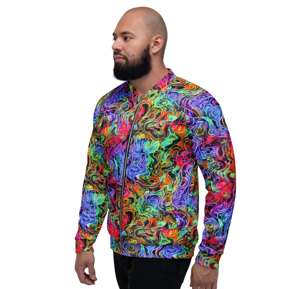 Riotous Aurora on Bomber Jacket — Left