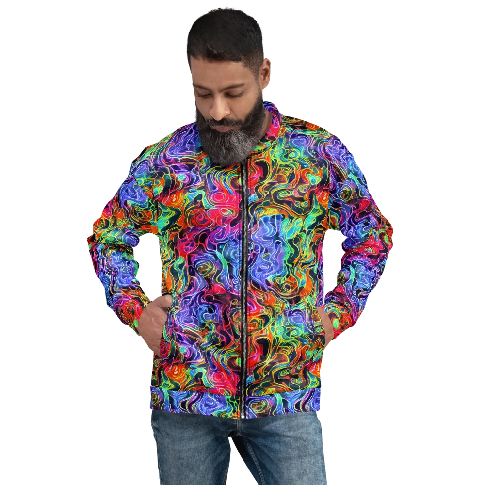Riotous Aurora on Bomber Jacket — Front