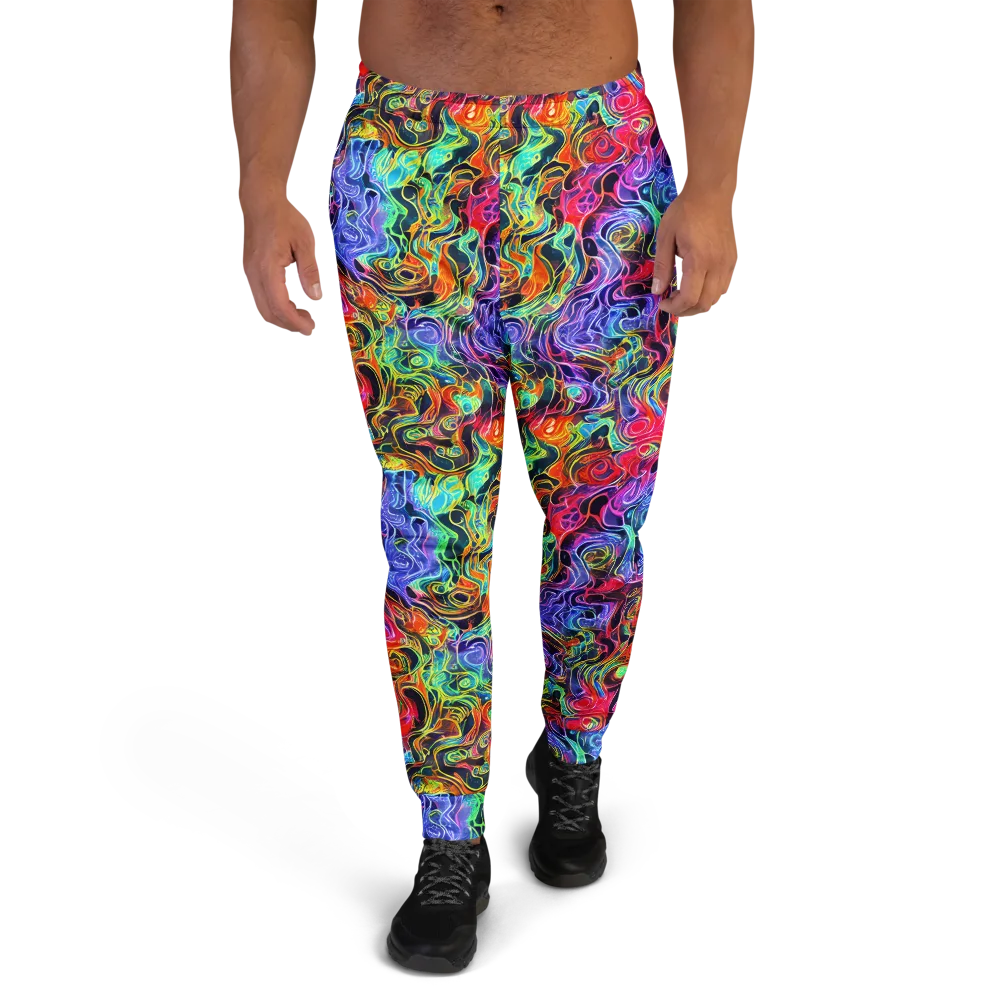 Riotous Aurora on Men's Joggers — Front
