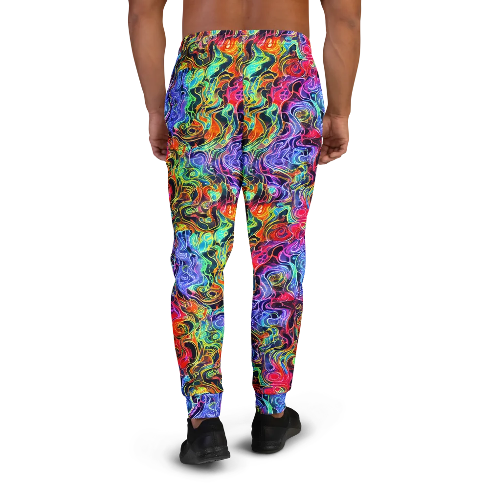 Riotous Aurora on Men's Joggers — Back