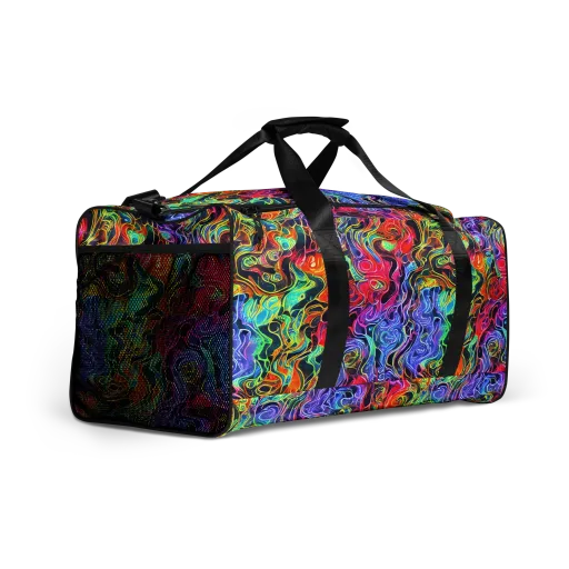 Riotous Aurora on a Duffle Bag
