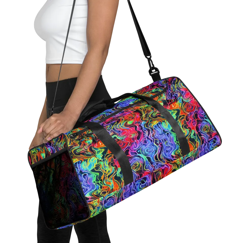 Riotous Aurora on Duffle Bag — Front