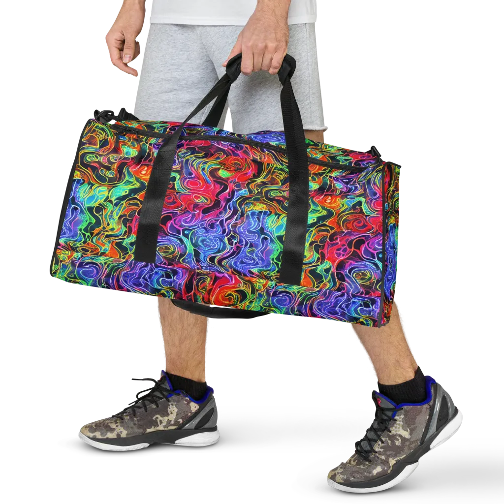 Riotous Aurora on Duffle Bag — Front