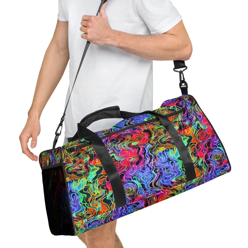Riotous Aurora on Duffle Bag — Right Front