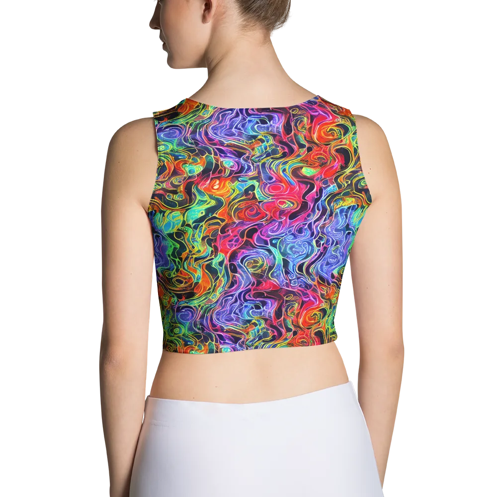 Riotous Aurora on Crop Top — Back