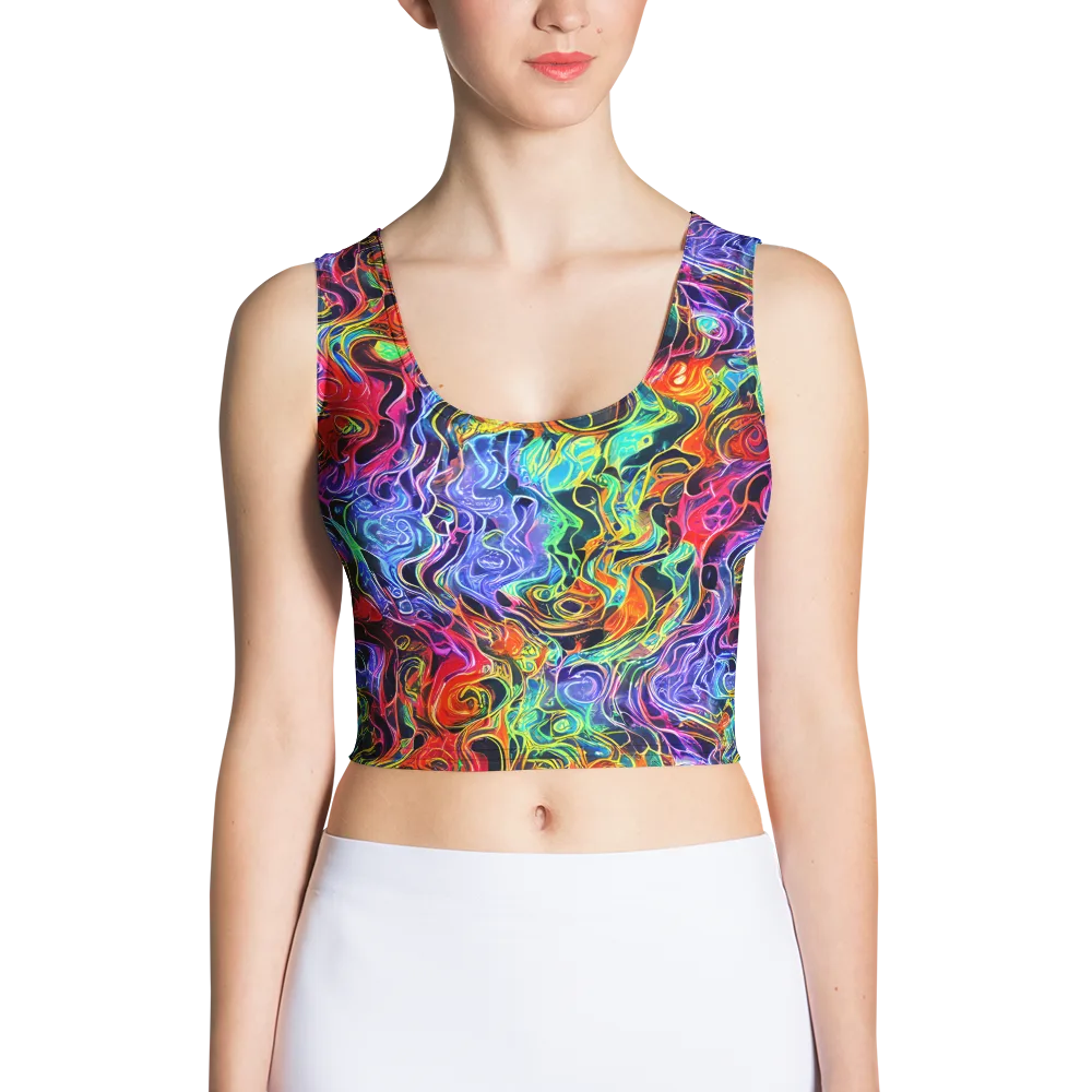 Riotous Aurora on Crop Top — Front