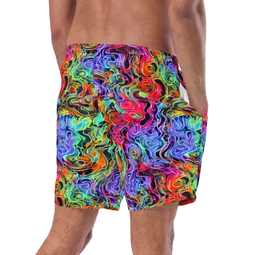 Riotous Aurora on a Swim Trunks