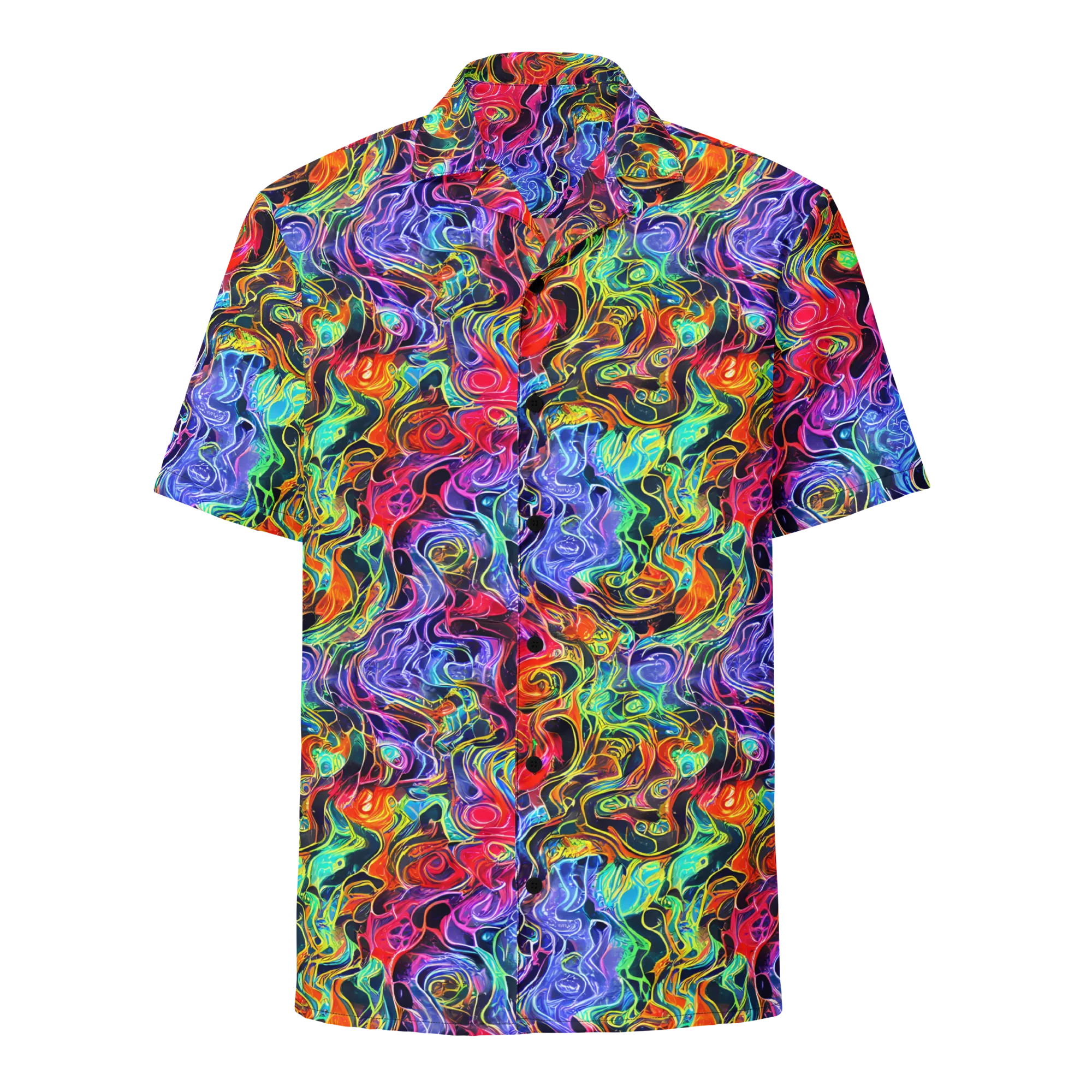 Riotous Aurora on Button Shirt — Front