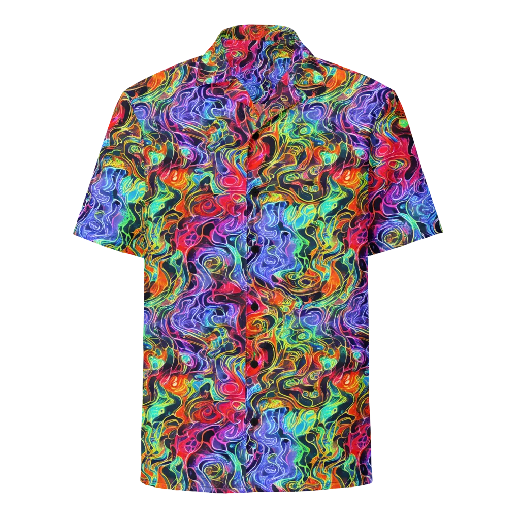 Riotous Aurora on Button Shirt — Front