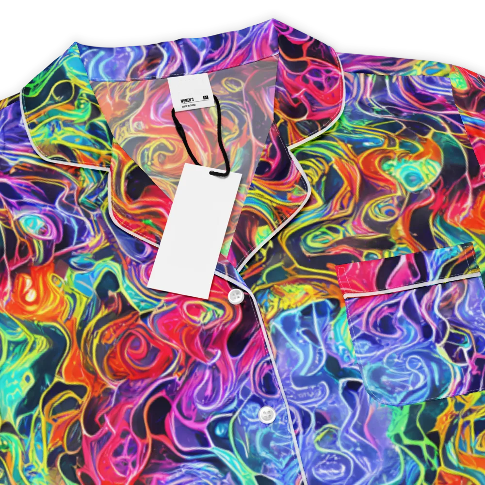 Riotous Aurora on Women's Short Sleeve Pajama Top — Product details