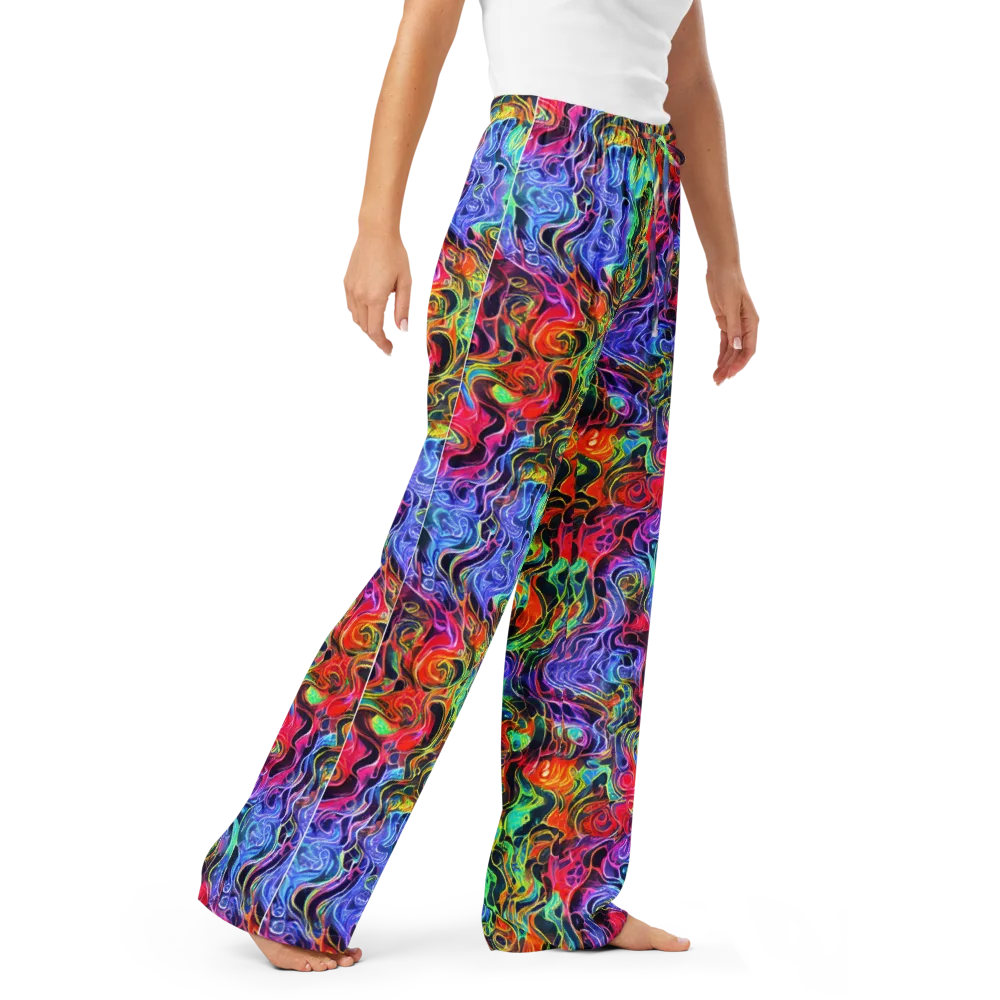 Riotous Aurora on Women's Pajama Pants — Right Front
