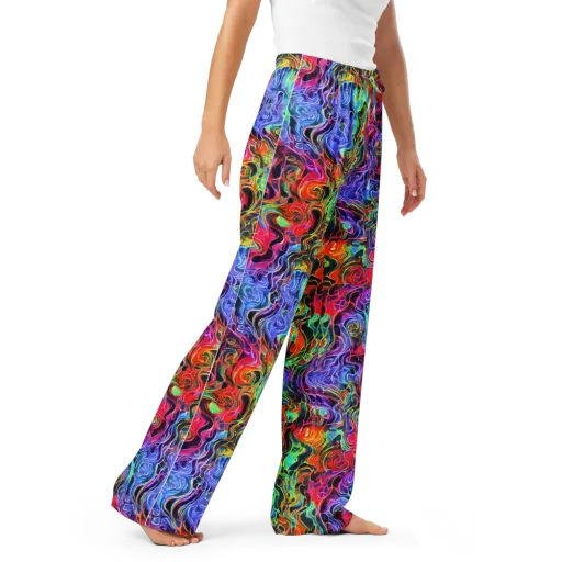 Riotous Aurora on a Women's Pajama Pants