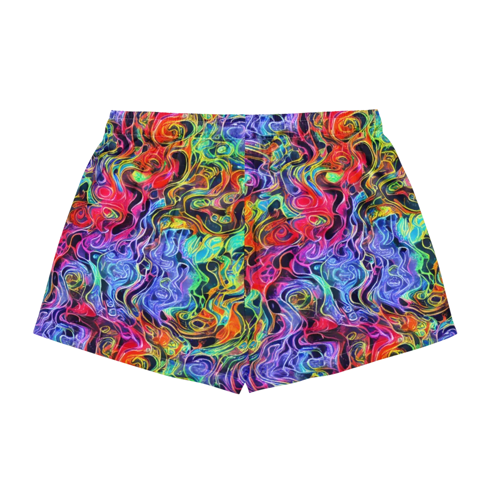 Riotous Aurora on Women's Pajama Shorts — Back