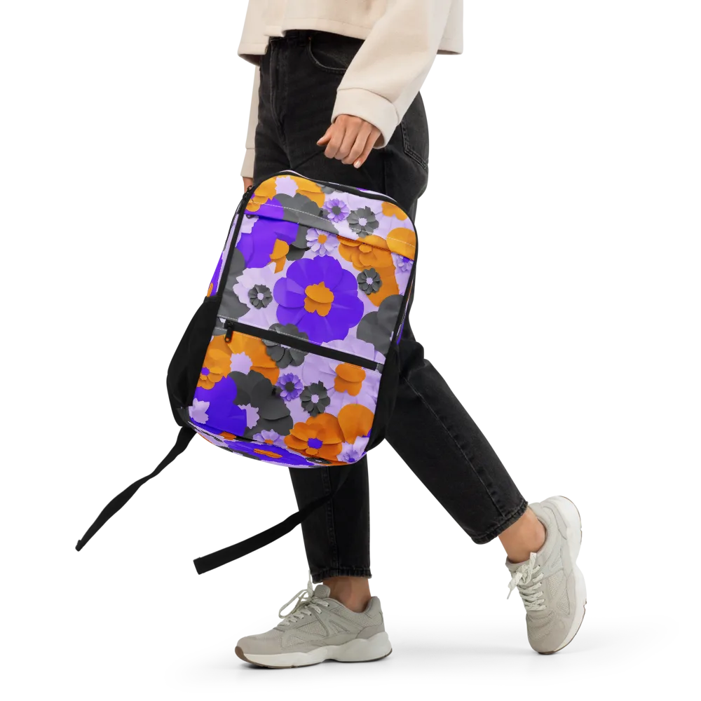 Ember Petals on Utility Backpack — Front
