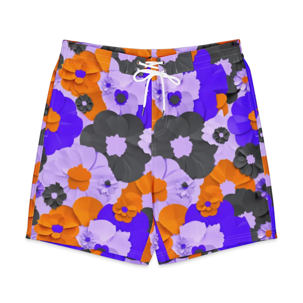 Ember Petals on Men's Board Shorts — Front