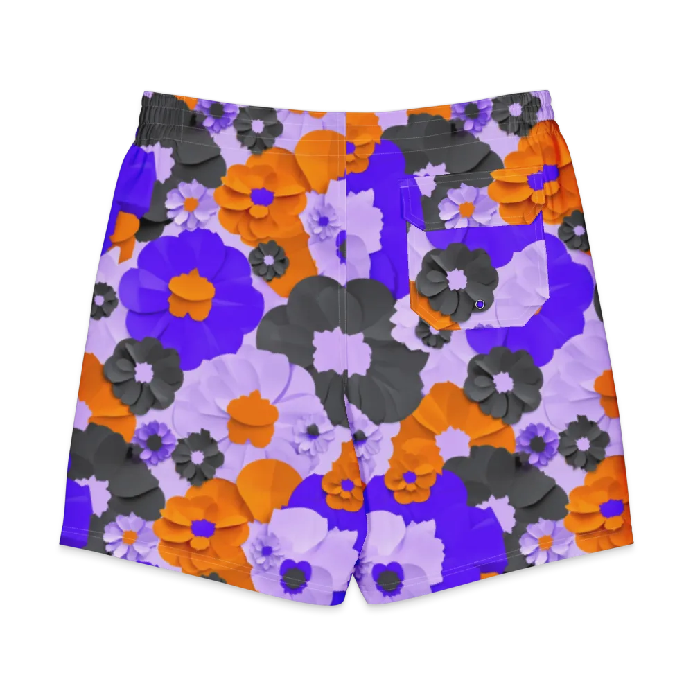 Ember Petals on Men's Board Shorts — Back