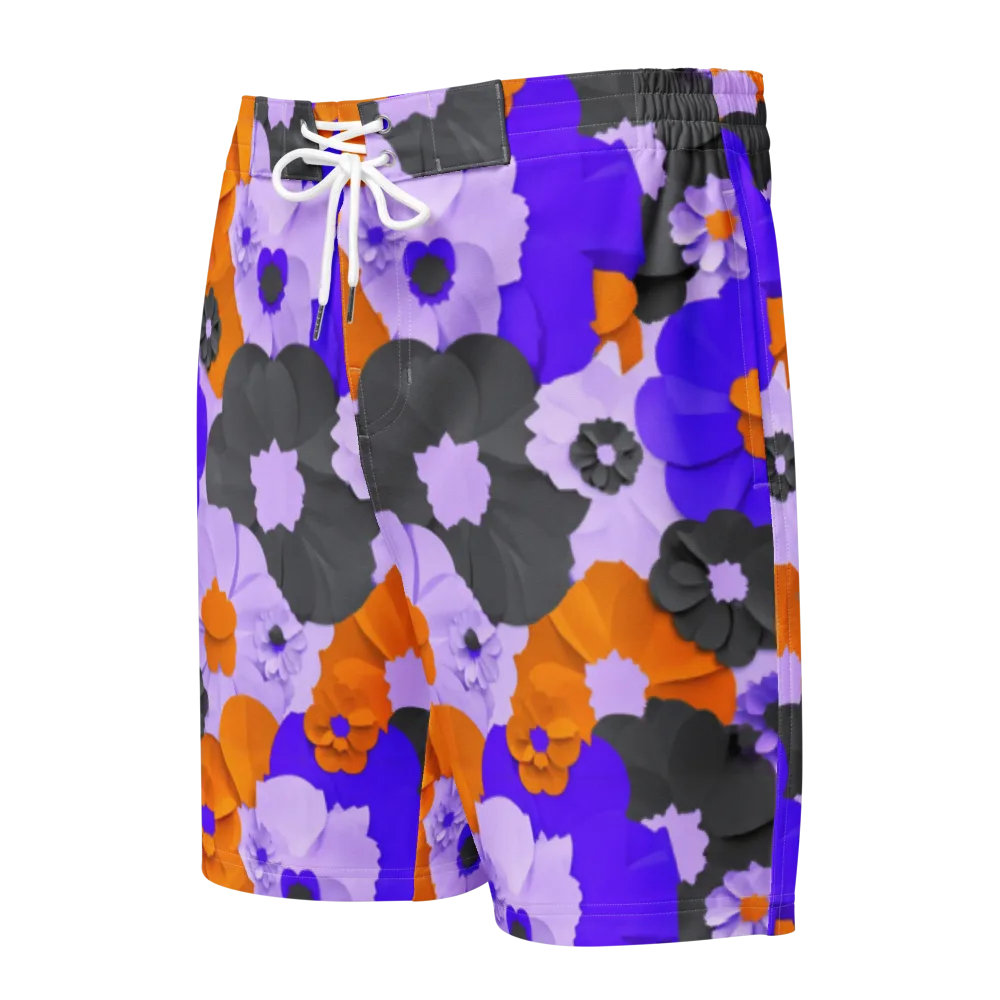 Ember Petals on Men's Board Shorts — Front