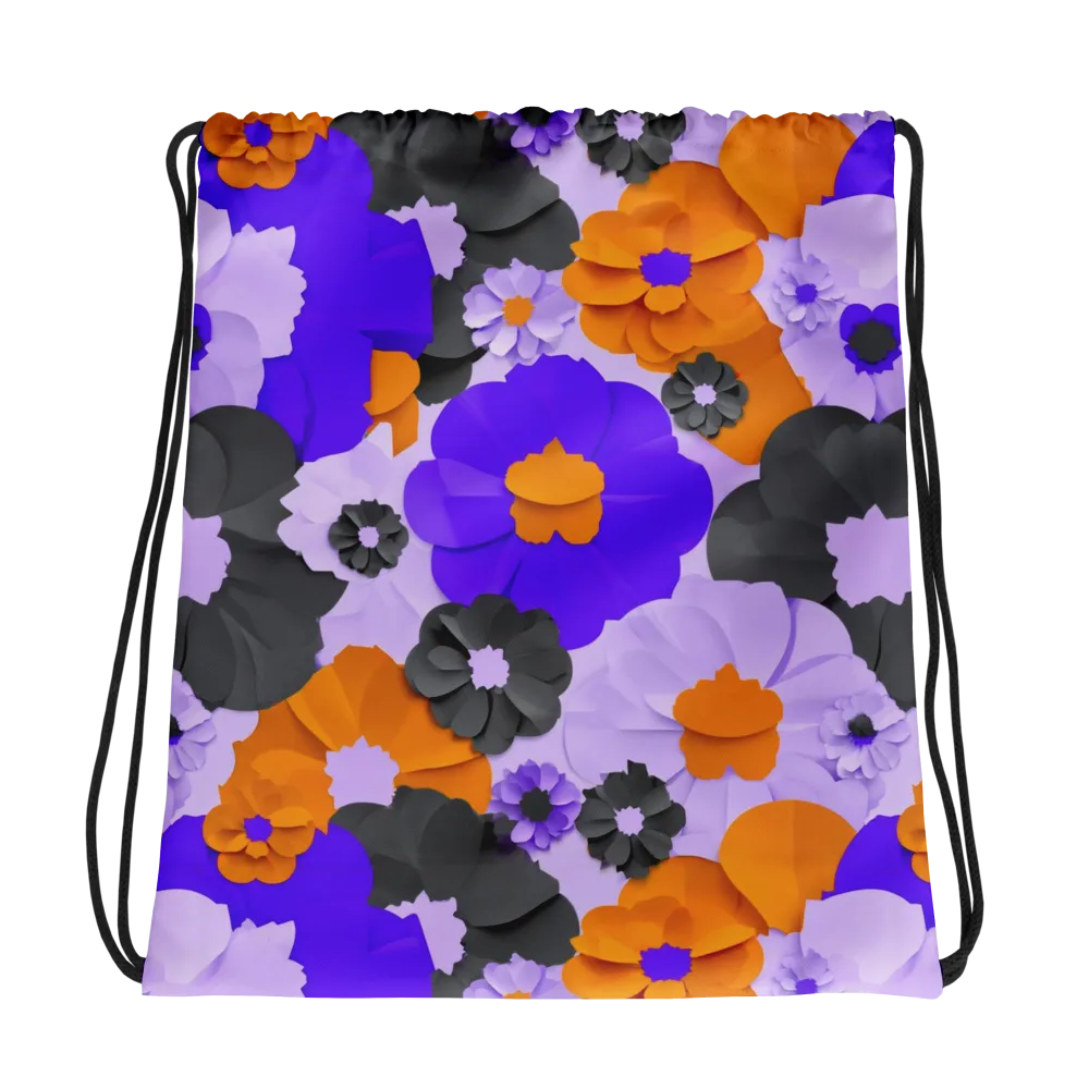 Ember Petals on Drawstring Bag — Photo