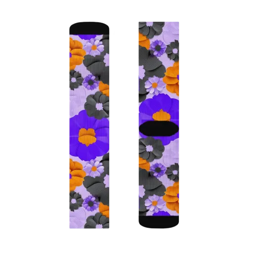 Ember Petals on a Socks