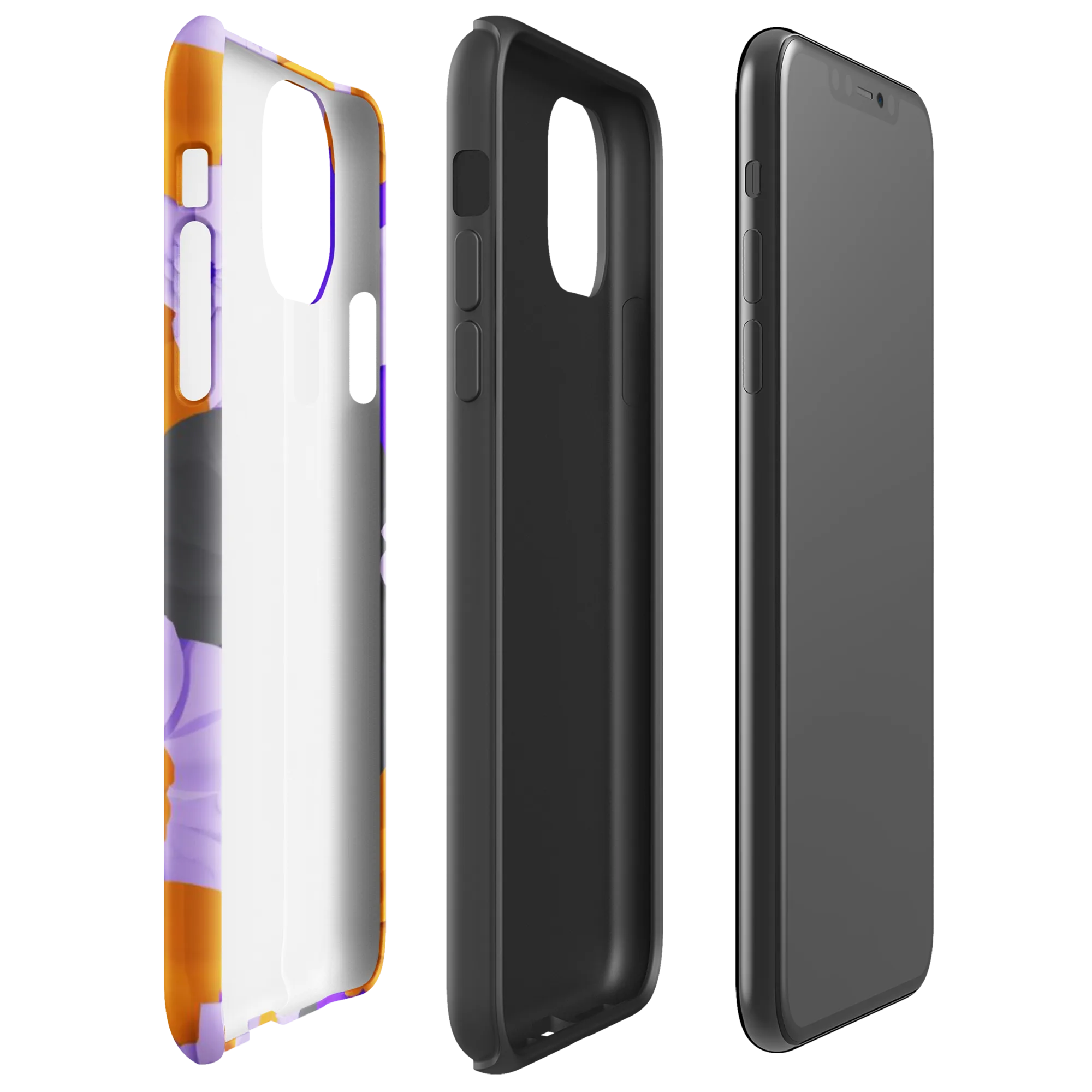Ember Petals on Tough Case for iPhone® — Right
