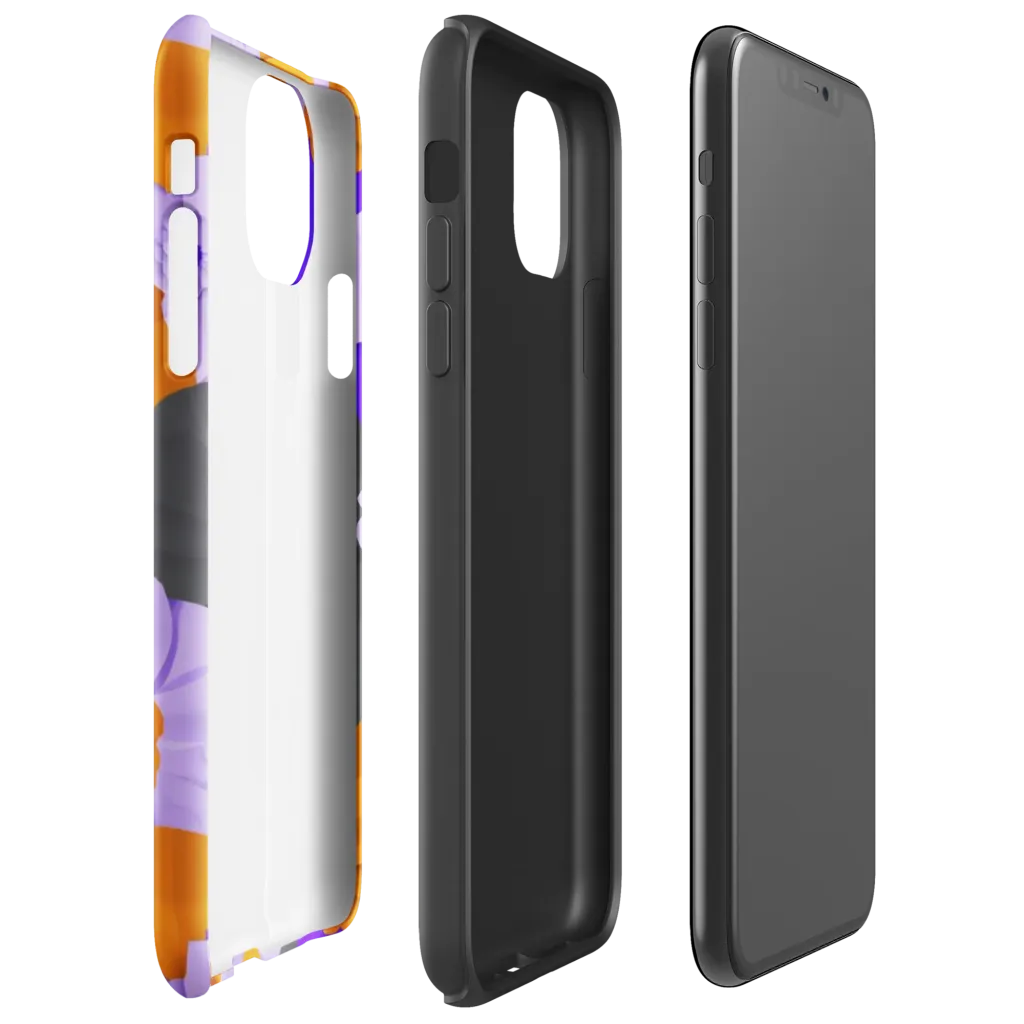 Ember Petals on Tough Case for iPhone® — Right