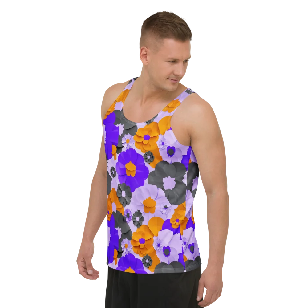 Ember Petals on Men's Tank Top — Left Front