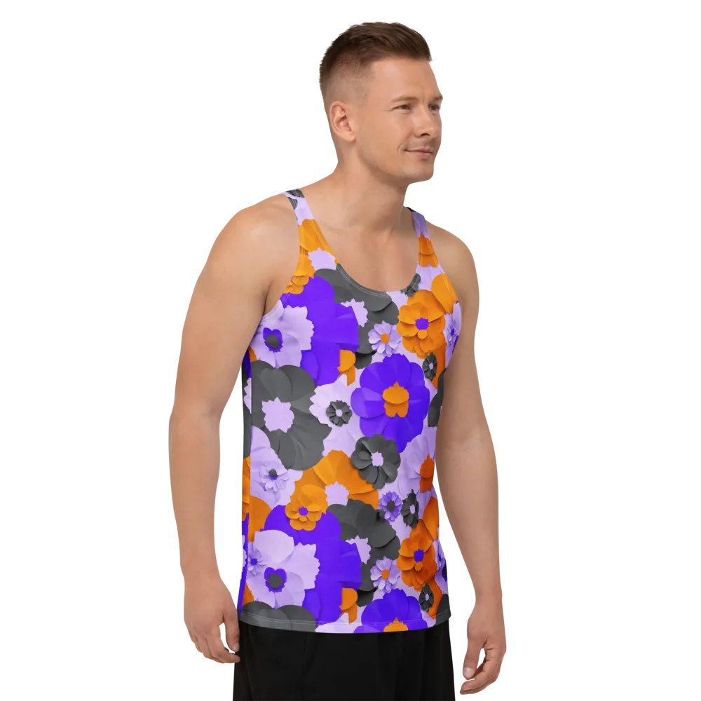 Ember Petals on Men's Tank Top — Right Front