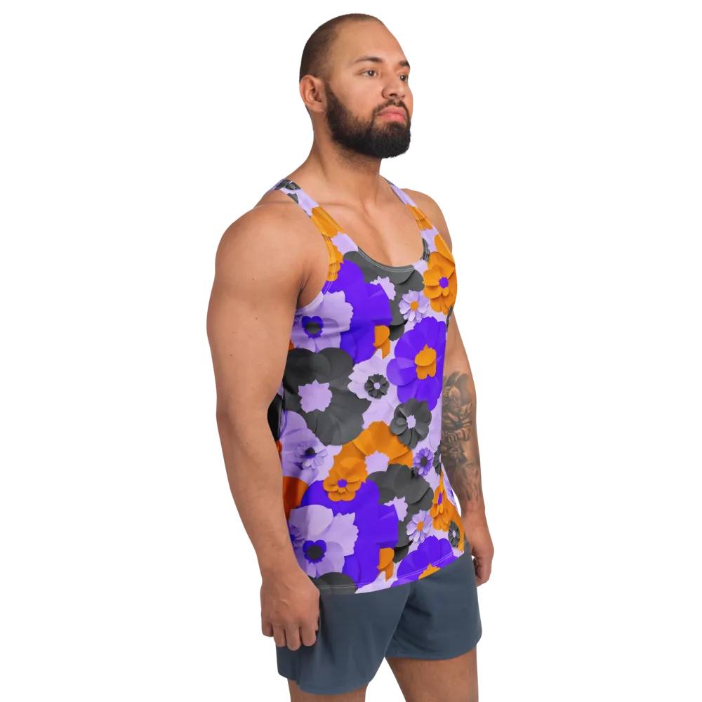 Ember Petals on Men's Tank Top — Right Front