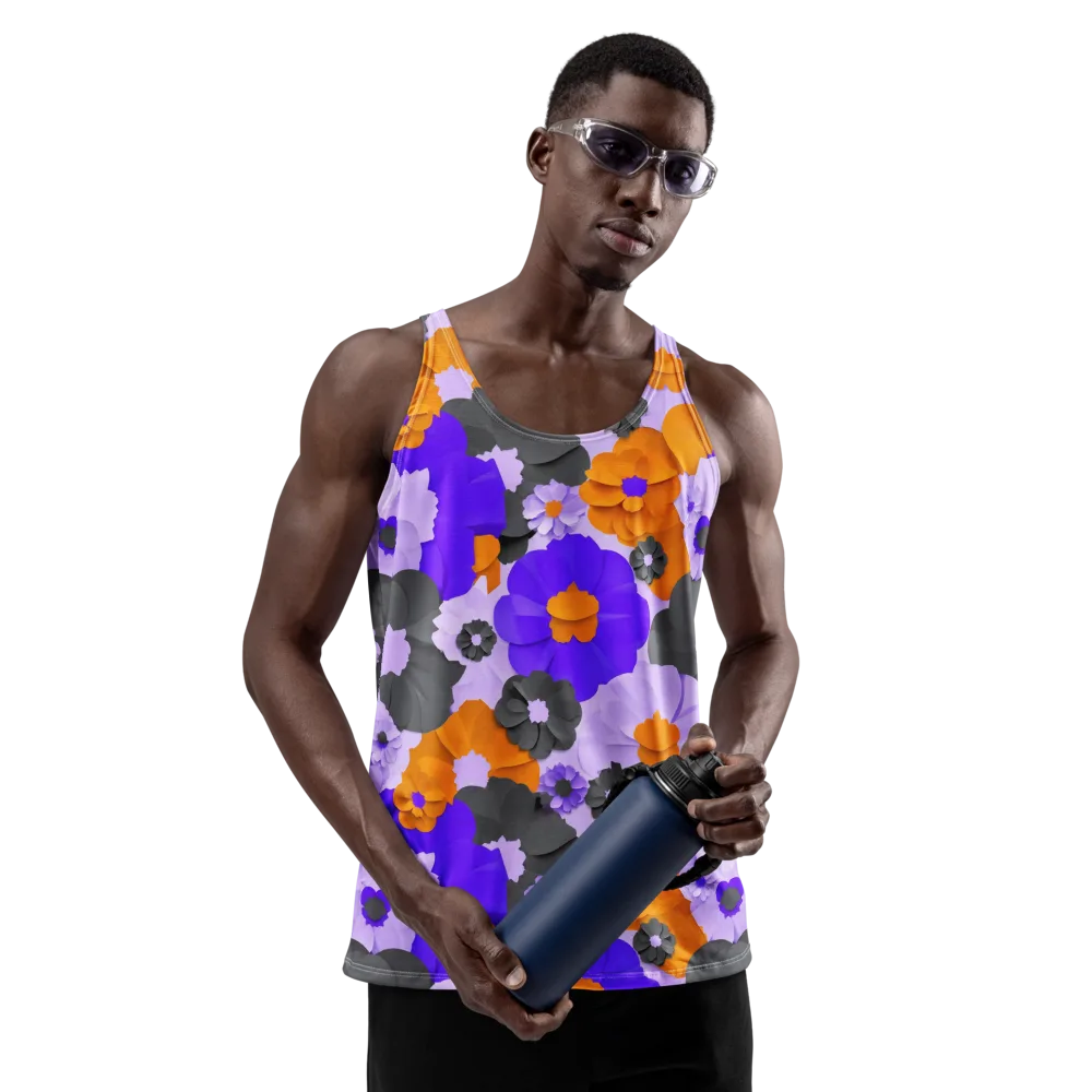Ember Petals on Men's Tank Top — Front